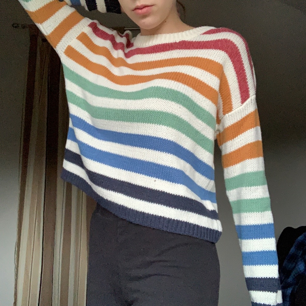 American Eagle Striped Sweater - Picture 5 of 6